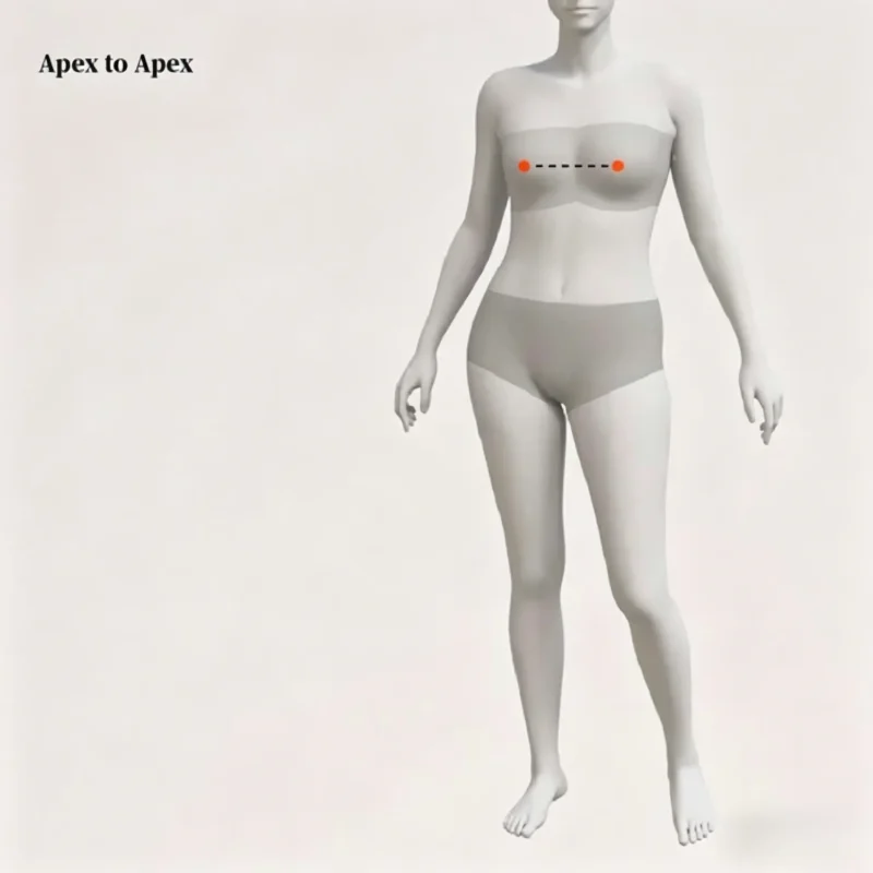 Apex to apex bust measurement guide for perfect fitting cheongsam, professional qipao size tutorial