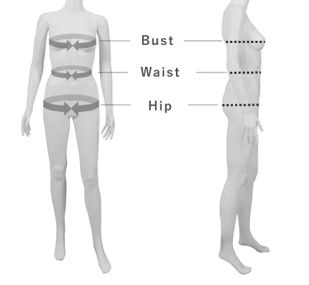 Bust waist and hip measurement guide for custom cheongsam, accurate qipao size measuring tutorial