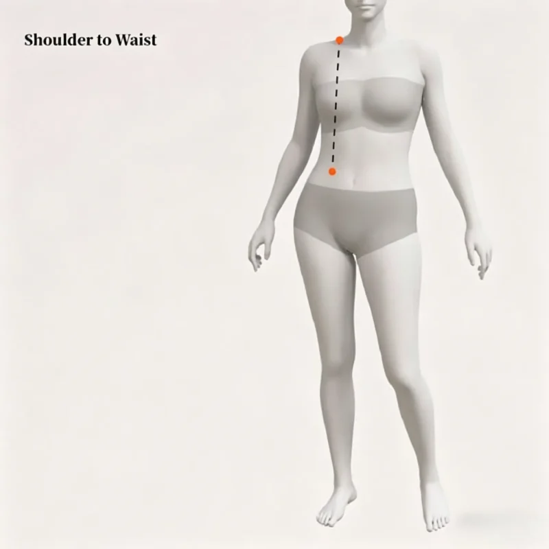How to measure shoulder to waist length for cheongsam, complete qipao size measuring guide