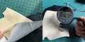 Premium goat leather material and thickness test for 1920s Qipao dress shoes, showing high quality soft and durable leather used in these vintage cheongsam footwear.