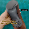 Durable rubber outsole detail of 1920s replica cheongsam leather shoes, non-slip wear-resistant sole for comfortable qipao shoes