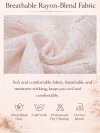Close-up of the breathable rayon-blend lace fabric used for the white lace cheongsam dress, showing the soft, textured weave and the garment's care instructions.